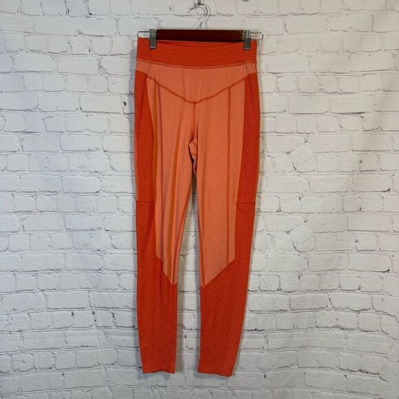 FP Movement by Free People Undercover Color block leggings orange size small - Picture 1 of 6